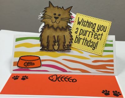 Regal Stands with cat2stamp birthday card
