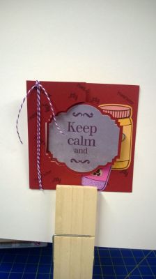 PB & J card
Using PB & J stamp set & Keep Calm stamp set, Stephanie Barnard cardstock & inks.
