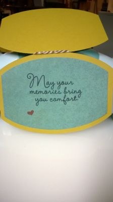 Sympathy card-inside.
Using Stephanie Barnard inks, sympathy4you stamp set, & Sizzix Label Ornate #3 Framelits.
