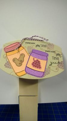 PB&J
PB & J card using PB & J2enjoy stamp set. spinner2stamp set, Stephanie Barnard cardstock & inks.
