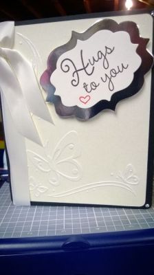Sympathy card
 Sympathy card using Stephanie Barnard inks, cardstock, sympathy4you stamp set & sizzix Label Framelits.
