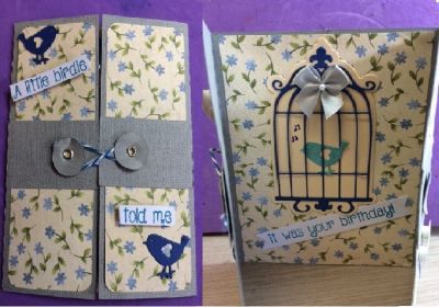 A little birdie...
A string tie card
Keywords: birdcage birthday