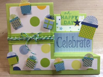 Step up Card
Keywords: March Kit celebrate birthday