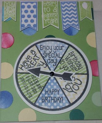 Happy Birthday Spinner Card
