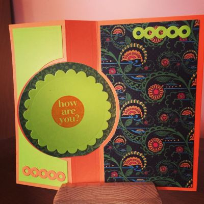 Inside of card for a friend.
