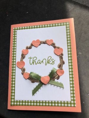 Blessed Thank You
Thank you card composed of materials from the Blessed card kit.
