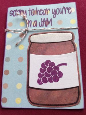 This is an atc for an art exchange that I host.
