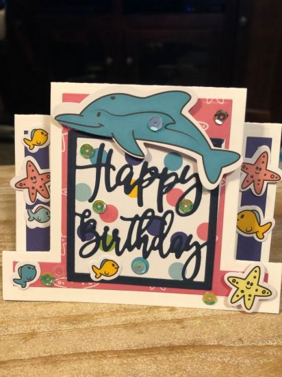 Dolphin Birthday
Keywords: dolphins2stamp Step-up cards