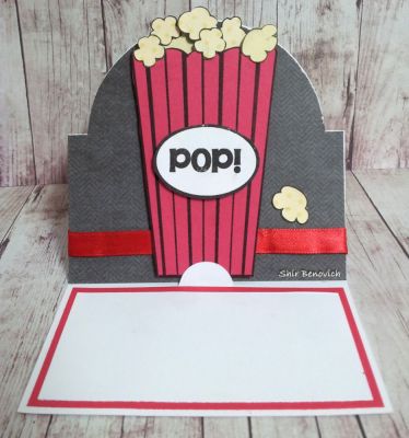 Popcorn stand up card
