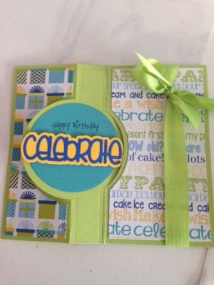 celebrate
inside of card
