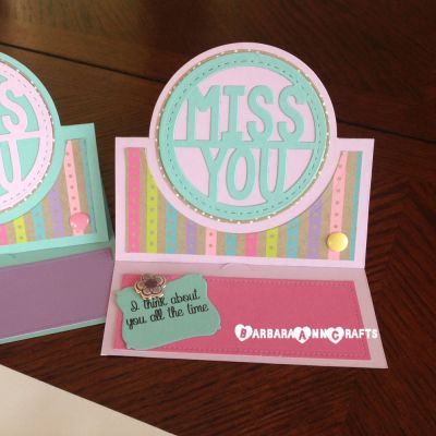 Miss you stand up
Candy and ocean cardstock along with the MissYou die.
Keywords: Stand Up