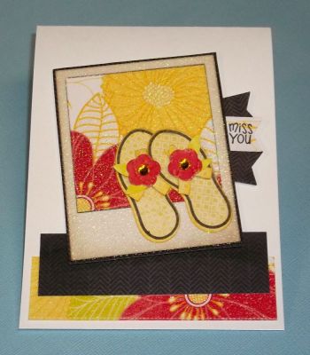 "Miss You"
Using the bright paper collection from the Polaroid stack and the flipflop2stamp and sandals4summer was fun and colorful!
Keywords: flipflop2stamp, sandals4summer, miss you