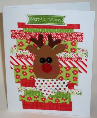 Reindeer Christmas card
A holiday card that I made using the reindeer embellishments, that were made from the lights4Christmas die set!
Keywords: reindeer, Christmas 