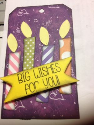 Candle Birthday Tag
