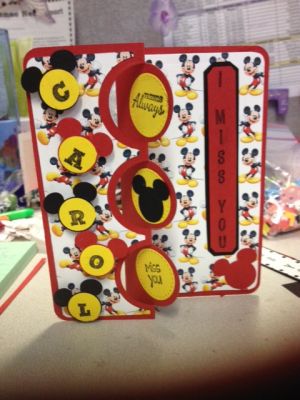 Mickey Flip It card 
