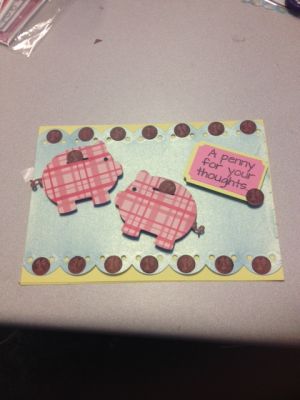Piggy card 
