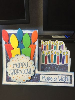 Stand up using candles2stamp using fun foam
