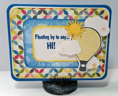 Hi!
I'm always needing cards to send out just because so I thought this one would do it!
Keywords: hot4balloons, Lorie Ames