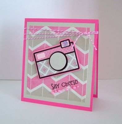 Say Cheese !
Handmade Greeting Card using the camera2stamp, Stamp & Die Set
