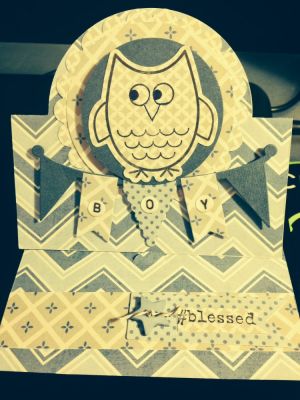 Baby card using Owls to Love
