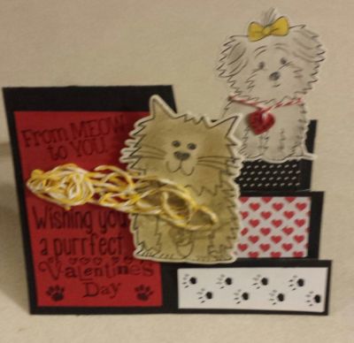 Cheerio and Cookie best friends for Valentines Day from Meow to You
