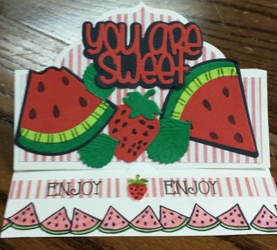 you are so sweet enjoy
Also used strawberry to stamp
