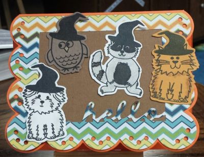hello happy halloween
Also card base is Sixxix Drop Ins with Hello
