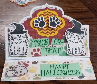 happy halloween stand up card
