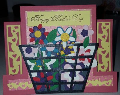 Happy Mothers Day
Used basket die and fence and flowers die
