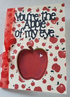 You're the apple of my eye cut out
