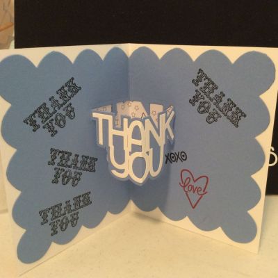 Dad's thank you card inside
I used all tsol products!
