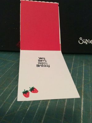 Inside of card
