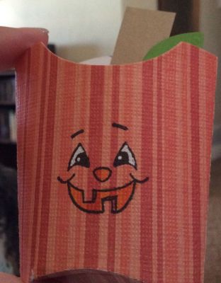 French fry box die for Halloween
