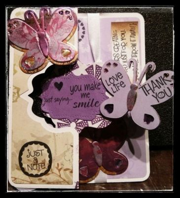 RECYCLING PERFUM BOX USING TRIPLITS BUTTERFLY 
