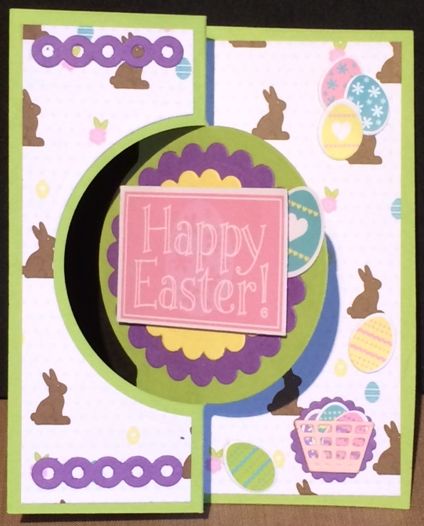 Easter Card
Keywords: February Kit Club 2015, Sizzix Large Circle #4 Flip-its
