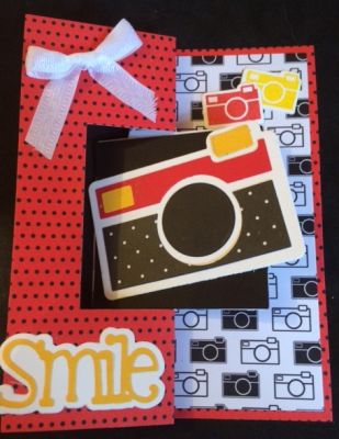 Smile (front)
Keywords: May Kit Club 2015, camera2stamp, Sizzix Square #2 Flip-its Card Set