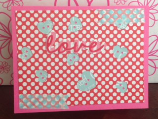 One of my daughter's creation cards.
