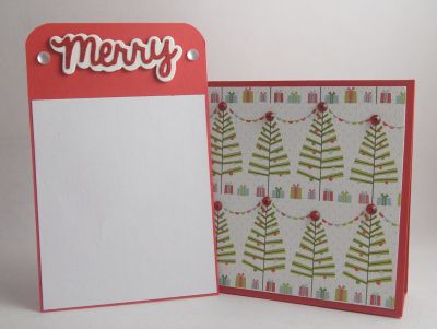 Merry Red Bling Tent Card B
This is the same tent card I created with items from the September 2014 Card Kit Club kit but with the message potion taken out.  The only special thing is the merry was cut from the ribbon on the kit.  I thought it came out pretty neat....what do you think?
Keywords: merry card, honeycomb greetings, kit club cards, christmas