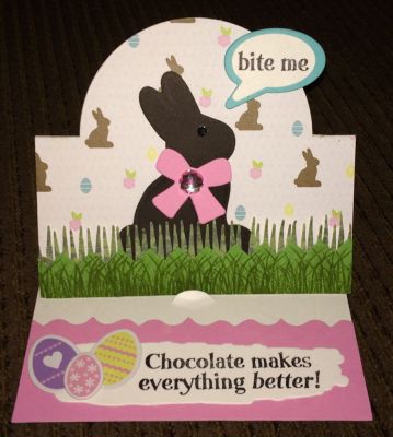 Bite Me
Easter stand up card 
