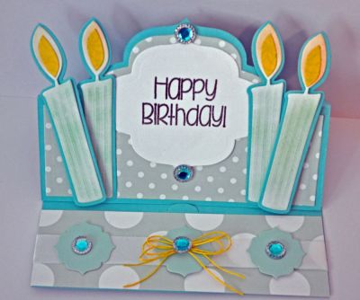 Happy Birthday!
Elegant Stand up Birthday Card
Keywords: Stand Up Card