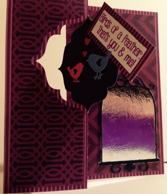 You & Me
Foil paper and bird cage  makes a perfect mirror. 
