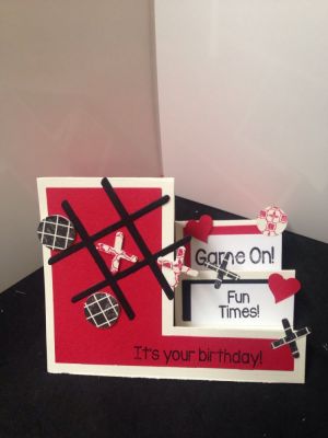 Birthday 
Tictactoe2play  step up card
