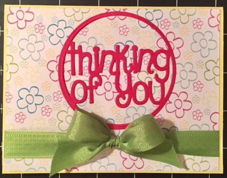 Thinking of You
A quick and easy card!  
Keywords: Thinking of you