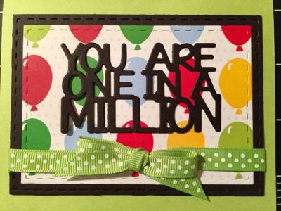 You're One in a Million!
Keywords: Thank you