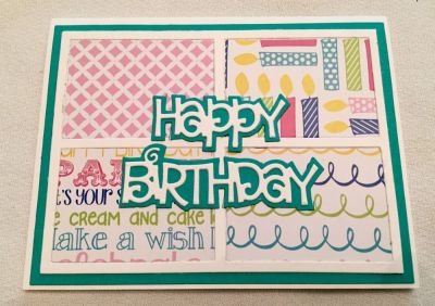 Happy Birthday
Grid2die, Happy Birthday die, Celebrate Birthday, Ocean and Powdered Sugar paper
Keywords: Happy Birthday