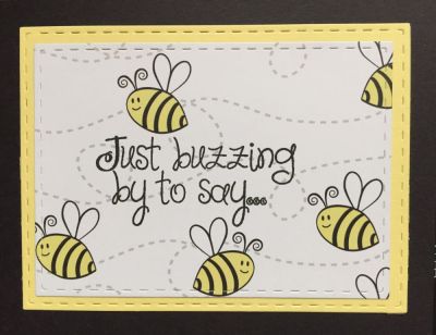 Just Buzzing By...
Thank you, Get Well die
Keywords: Bee4me Blessings