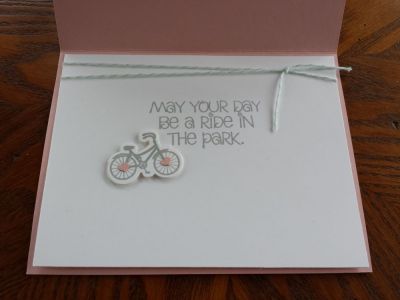 A Little Bicycle Love (inside)
Inside of card.
