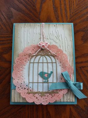 A Bird in a Gilded Cage
Card front.
