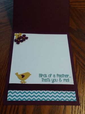 Tweet Talk (inside)
Inside of Card
