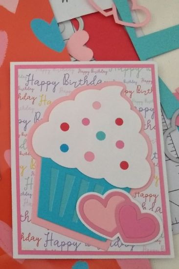 Cupcake Happy Birthday
A 1st birthday card for a little girl using the cupcake fold it
Keywords: Cupcake december2019 cardkit heart Happy birthday